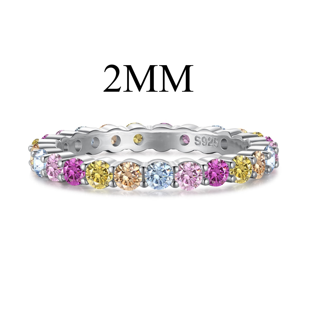 [Manual]Elegant Vivid Round Cut Daily Ring