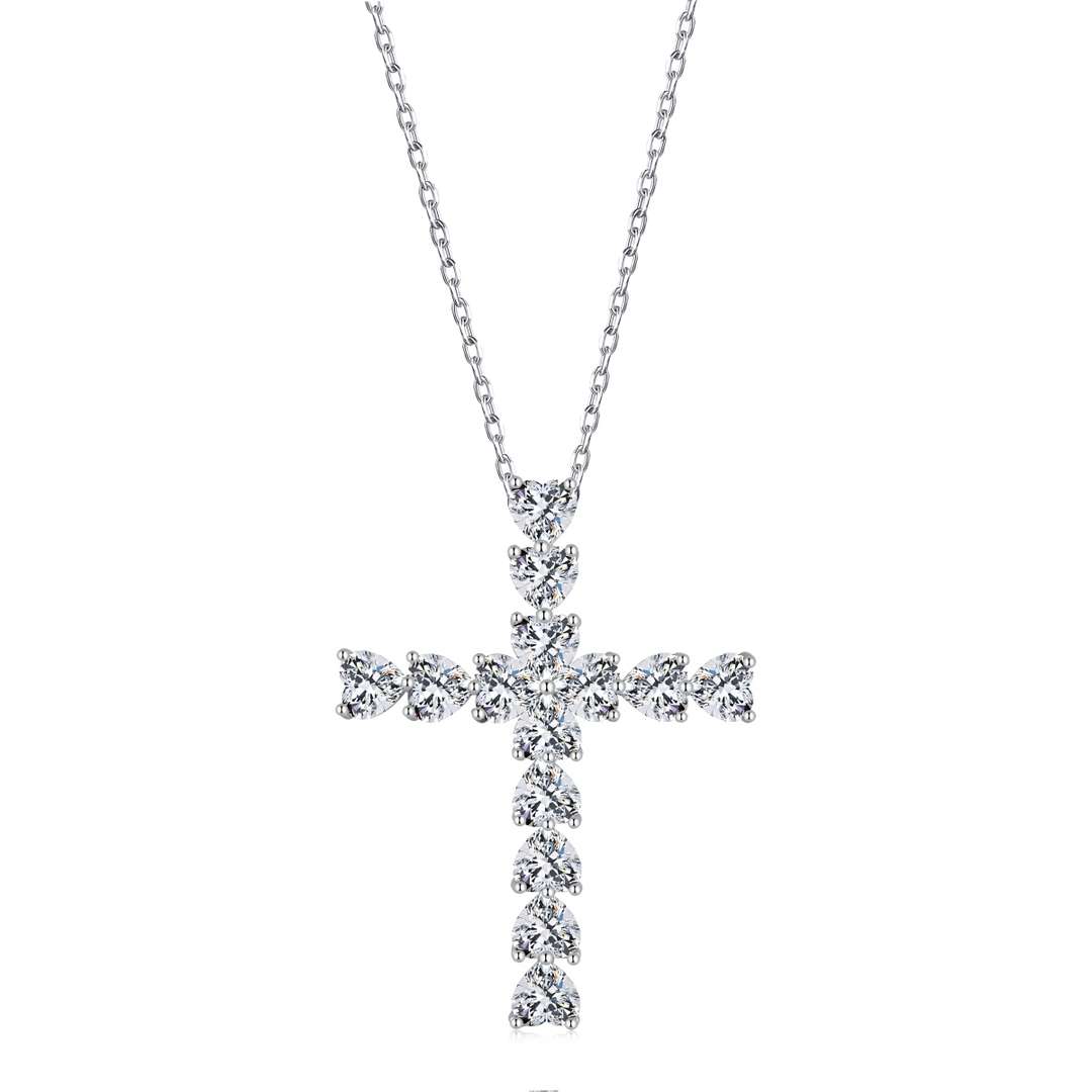 [Manual]Radiant Cross Shape Necklace