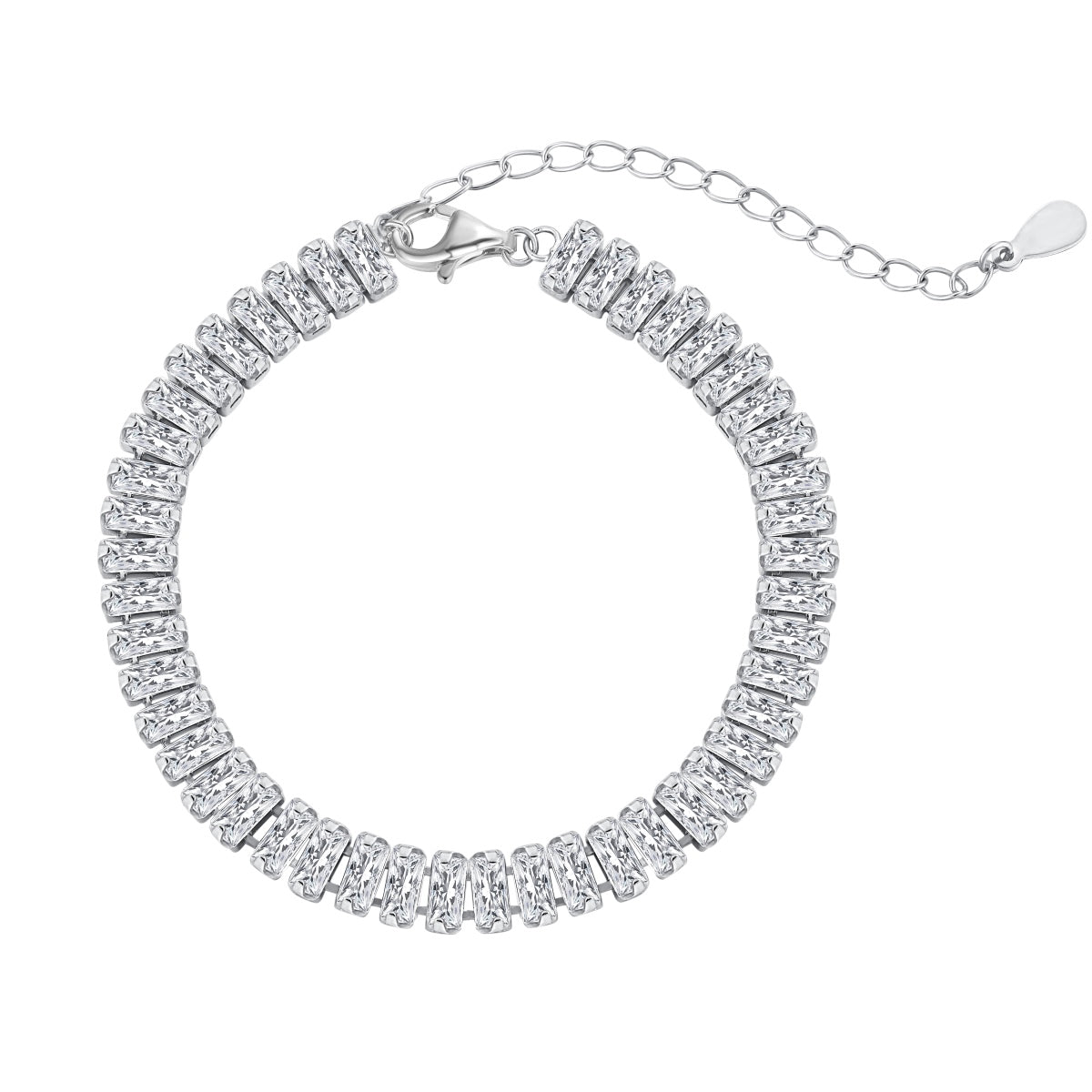[Manual]Exquisite Emerald Cut Daily Bracelet