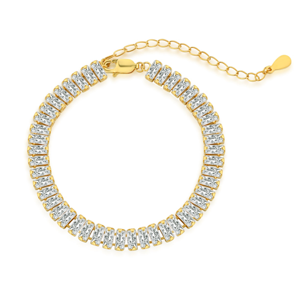 [Manual]Exquisite Emerald Cut Daily Bracelet