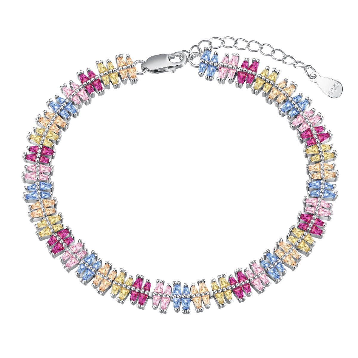 [Manual]Sparkling Exquisite Multi Cut Party Bracelet