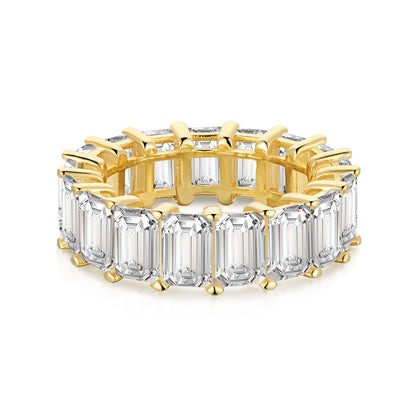 [Manual]0.75 Carat Elegant Emerald Cut Tennis Ring