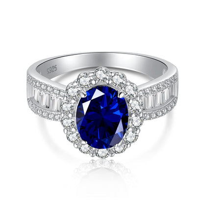 [Manual]1.5 Carat Dazzling Charming Oval Cut Banquet Ring