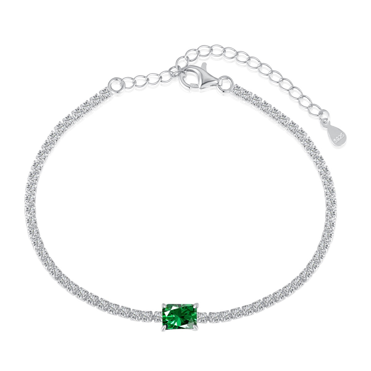 [Manual]1.0 Carat Unique Emerald Cut Banquet Bracelet