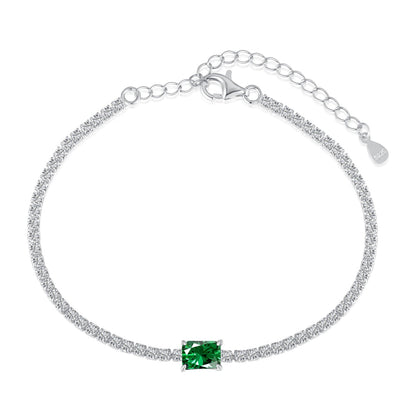 [Manual]1.0 Carat Unique Emerald Cut Banquet Bracelet