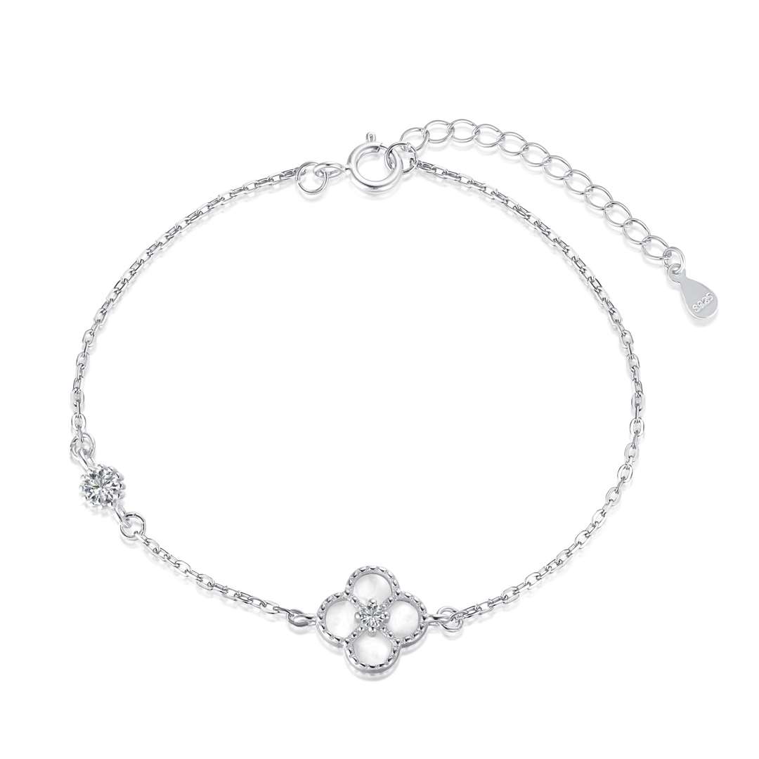 [Manual]Delicate Four Leaf Clover Bracelet