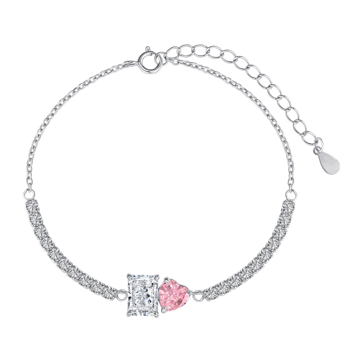 [Manual]Dazzling Unique Multi Shape Lover Bracelet