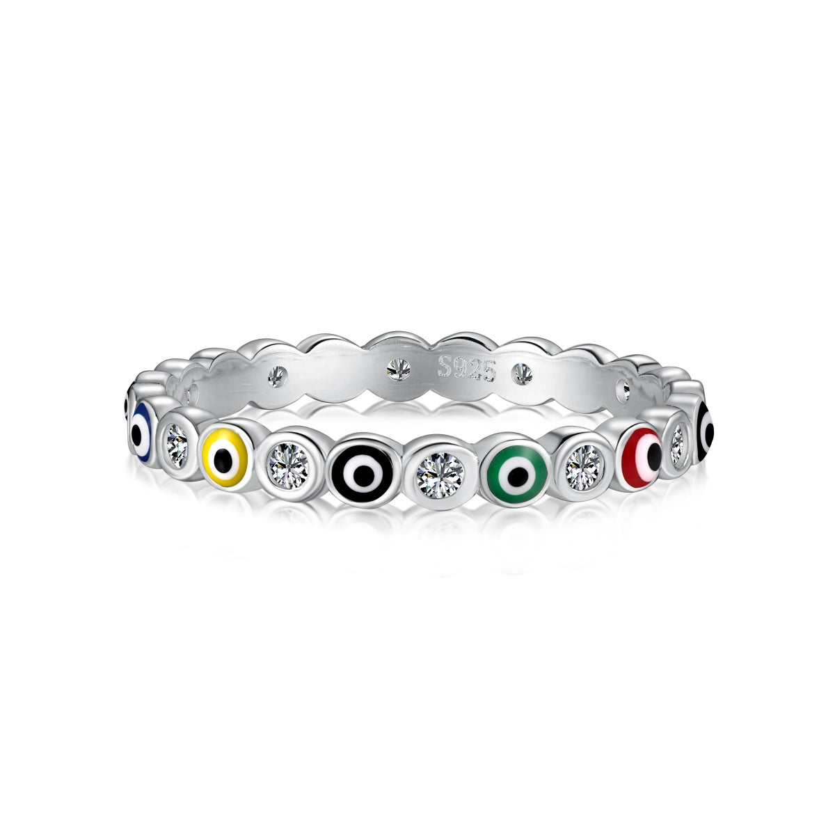[Manual]Sparkling Vibrant Round Shape Daily Ring