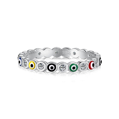 [Manual]Sparkling Vibrant Round Shape Daily Ring