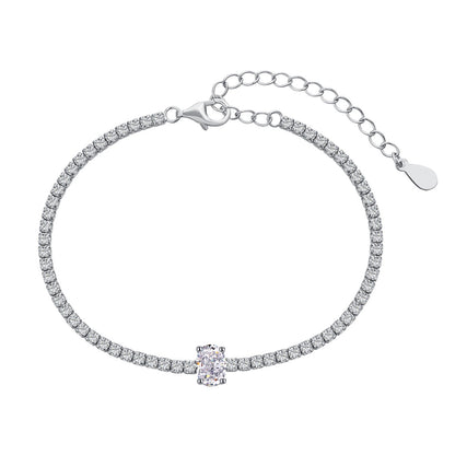 [Manual]0.75 Carat Exquisite Oval Cut Daily Bracelet