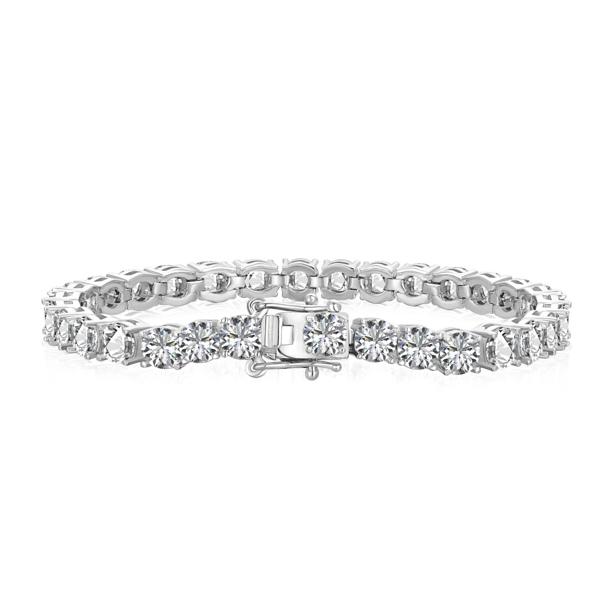 [Manual]Ornate Sparkling Round Cut Wedding Bracelet