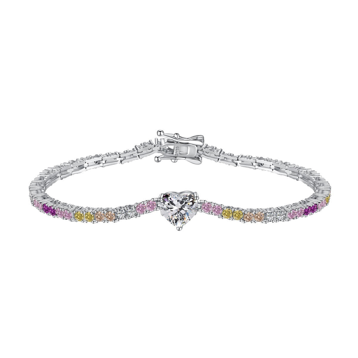 [Manual]Delicate Romantic Heart Shape Lover Bracelet