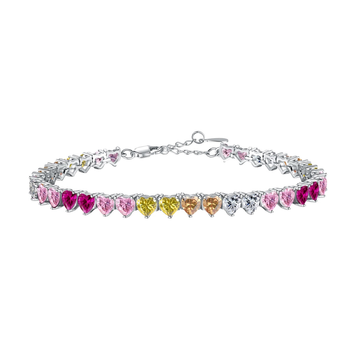 [Manual]Luxurious Colorful Romantic Heart Shape Lover Bracelet