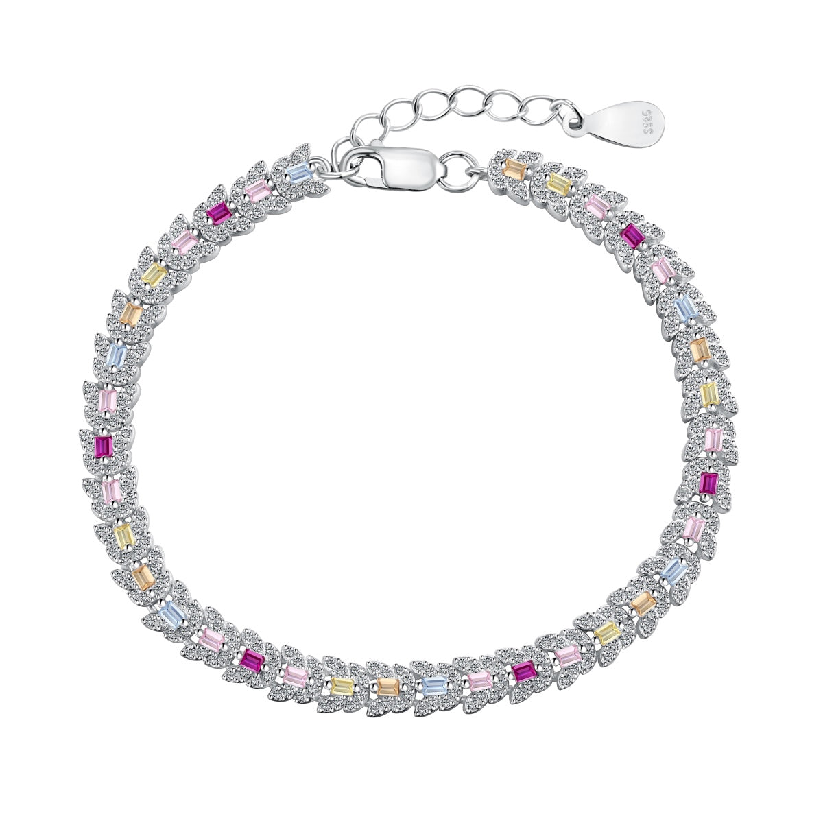 [Manual]Delicate Colorful Multi Cut Daily Bracelet