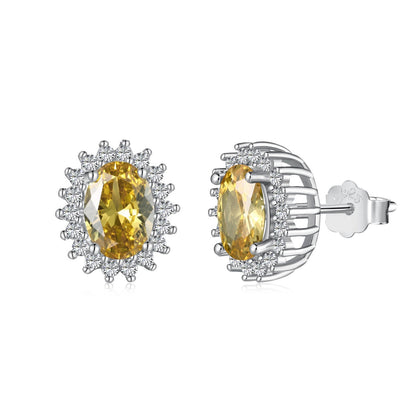 [Manual]Delicate Radiant Oval Cut Daily Earrings