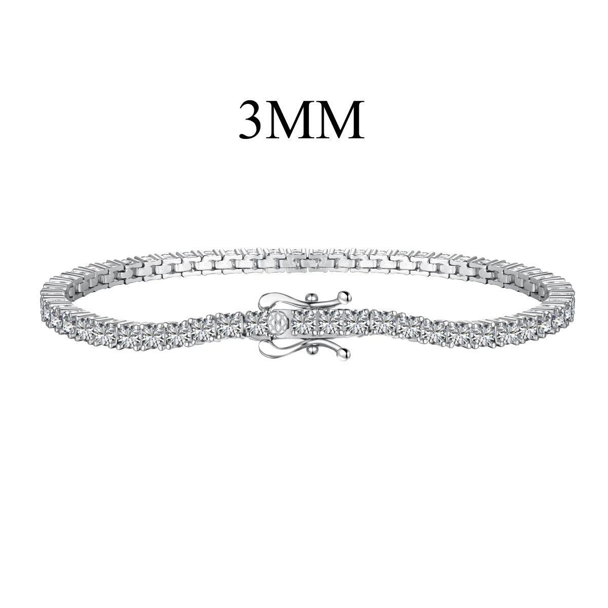 [Manual]Dainty Charming Round Cut Tennis Bracelet