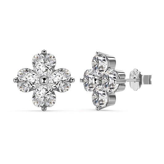 [Manual]Four-Leaf Clover Ball Earrings