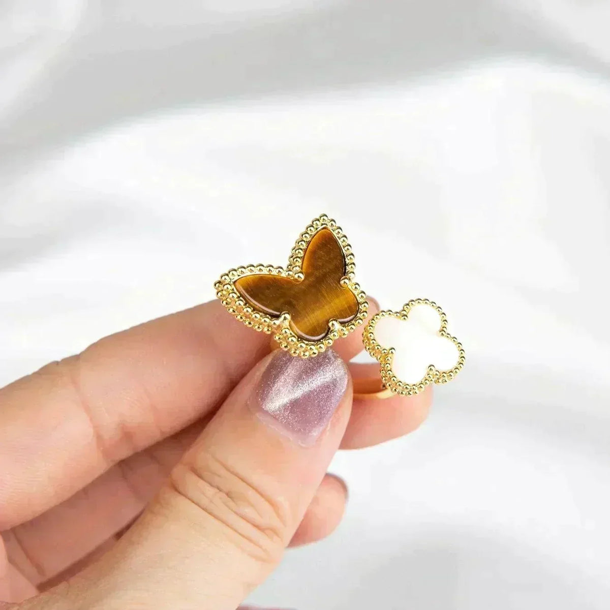 [⭐⭐JeweliWhal]GLÜCK ZWISCHEN DEN FINGERN RING