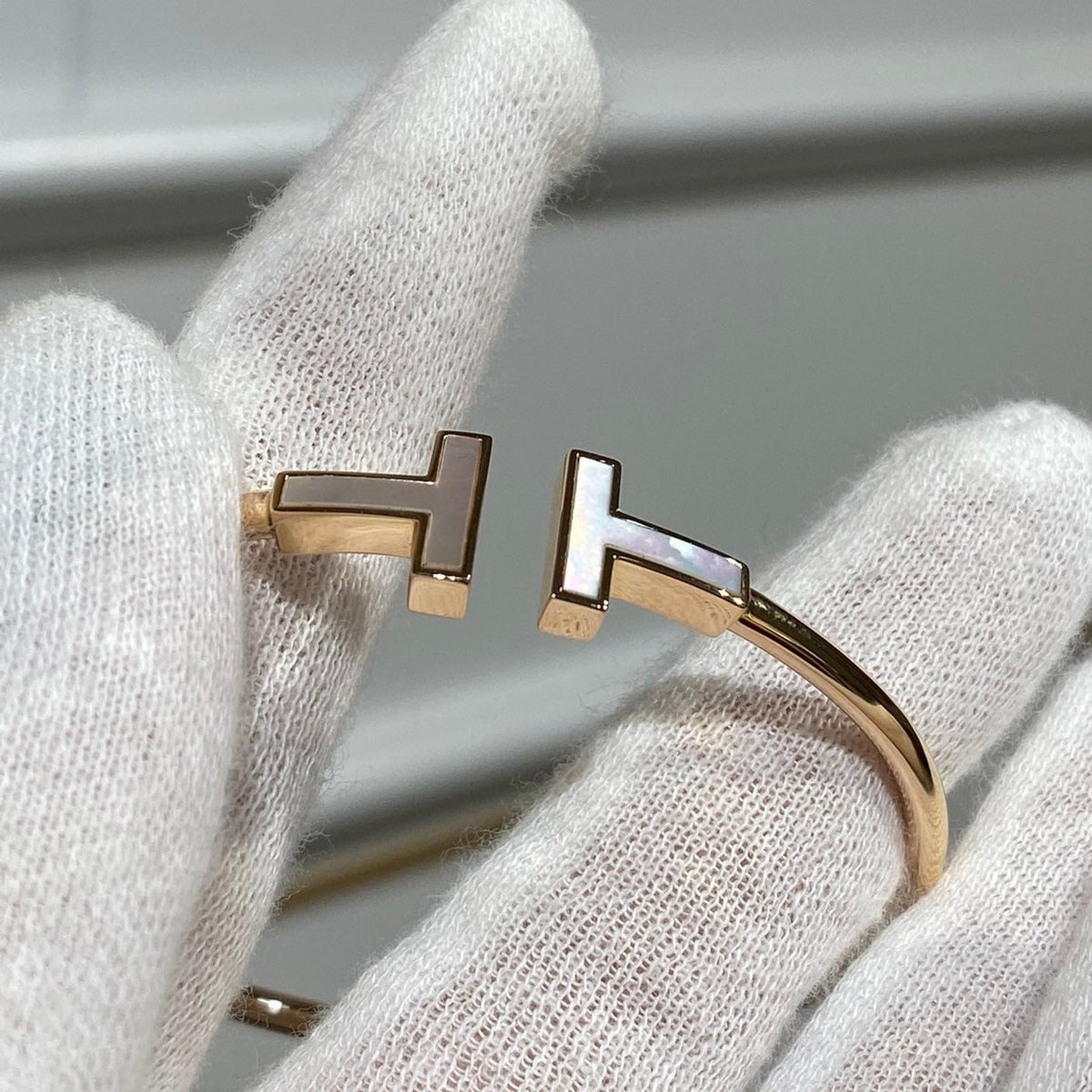 [JeweliWhal]T BRACELET 1.8MM MOP PINK GOLD