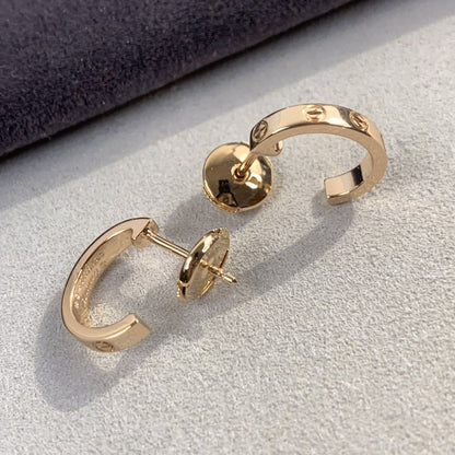[⭐⭐JeweliWhal]LIEBES-OHRRINGE 2,65 MM ROSÉGOLD