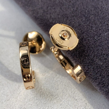 [⭐⭐JeweliWhal]LIEBES-OHRRINGE 2,65 MM ROSÉGOLD