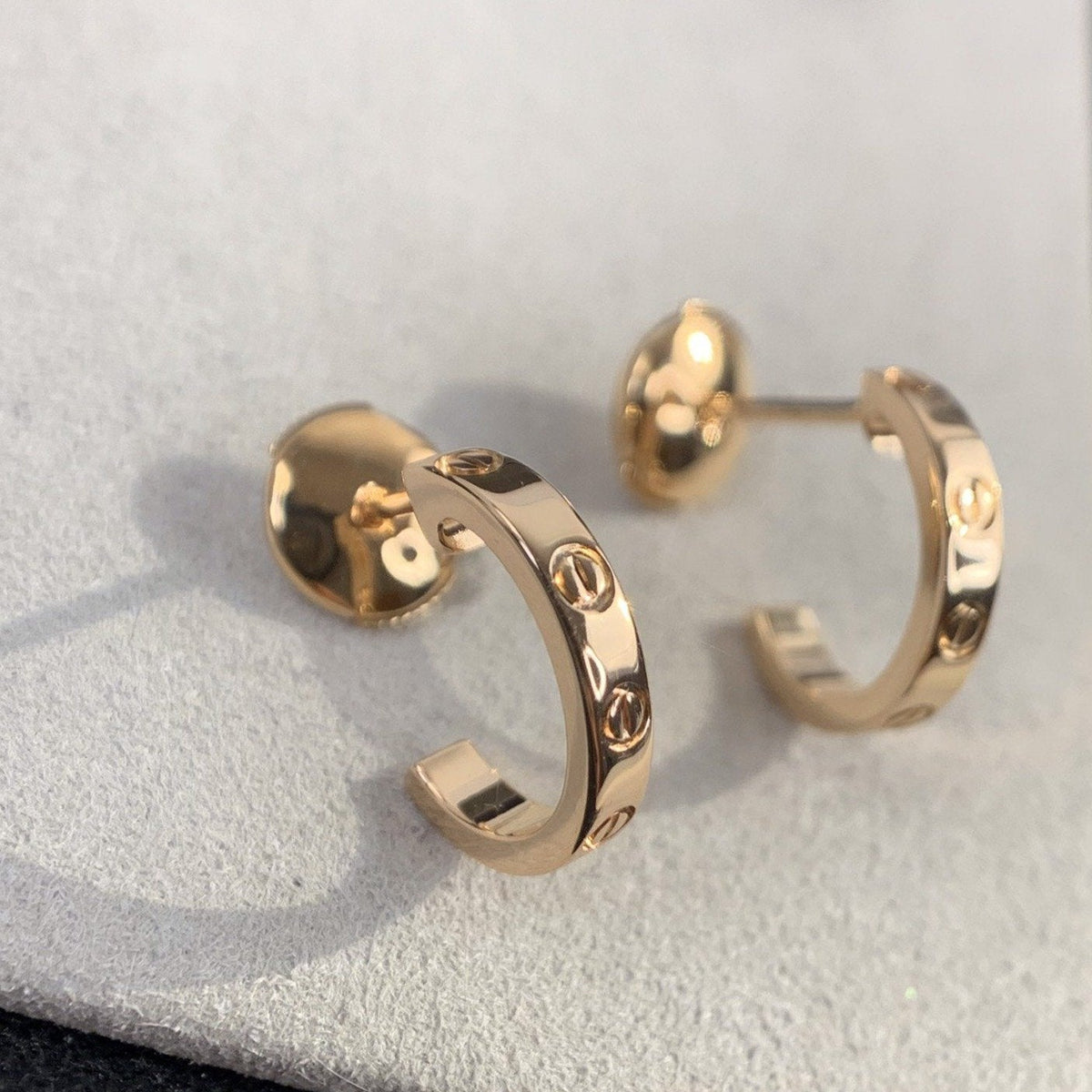 [⭐⭐JeweliWhal]LIEBES-OHRRINGE 2,65 MM ROSÉGOLD