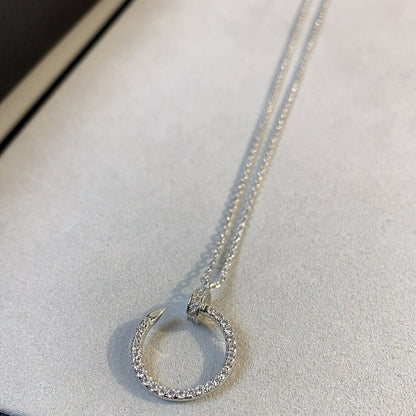 [⭐⭐JeweliWhal]JUSTE NECKLACE SILVER DIAMONDS
