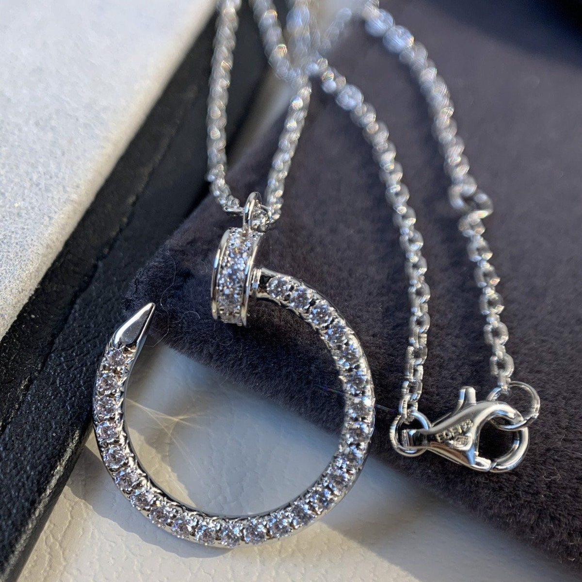 [⭐⭐JeweliWhal]JUSTE NECKLACE SILVER DIAMONDS