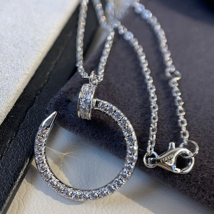 [⭐⭐JeweliWhal]JUSTE NECKLACE SILVER DIAMONDS