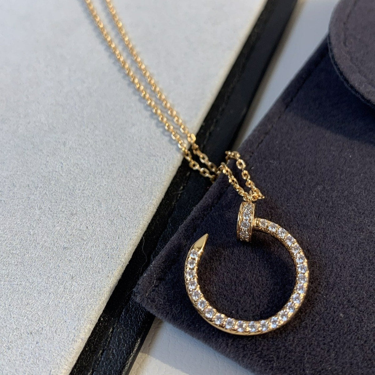 [⭐⭐JeweliWhal]JUSTE NECKLACE PINK GOLD DIAMONDS