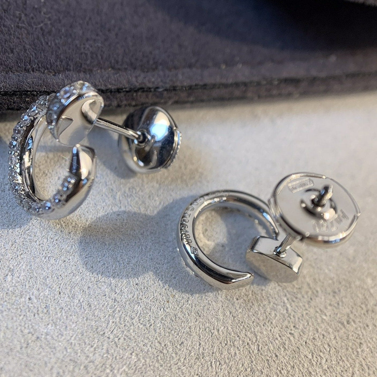 [⭐⭐JeweliWhal]JUSTE EARRINGS SILVER DIAMONDS