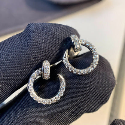 [⭐⭐JeweliWhal]JUSTE EARRINGS SILVER DIAMONDS