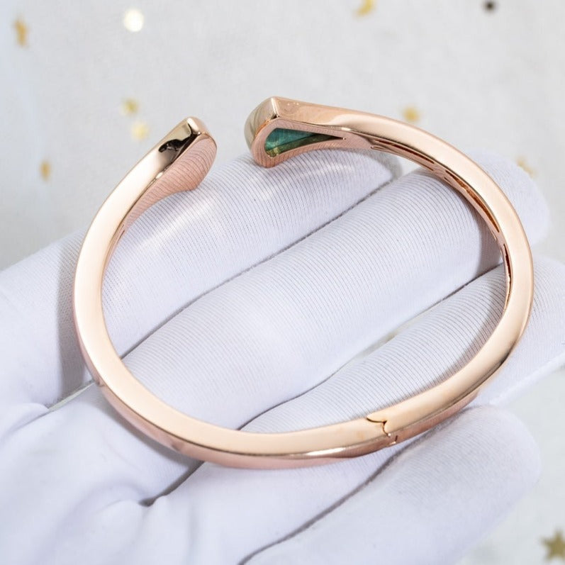 [⭐⭐JeweliWhal]DREAM BRACELET OPEN MALACHITE PINK GOLD