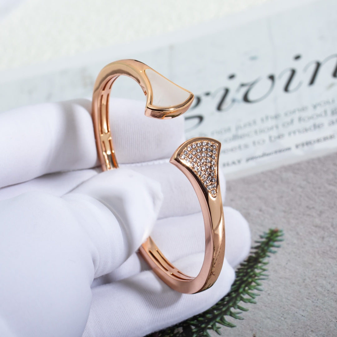 [⭐⭐JeweliWhal]DREAM BRACELET OPEN PINK GOLD MOP DIAMOND
