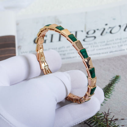 [⭐⭐JeweliWhal]SERPENTI ARMBAND ROSÉGOLD MALACHIT