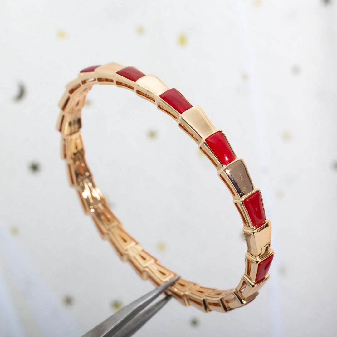 [⭐⭐JeweliWhal]SERPENTI BRACELET PINK GOLD RUBELLITE