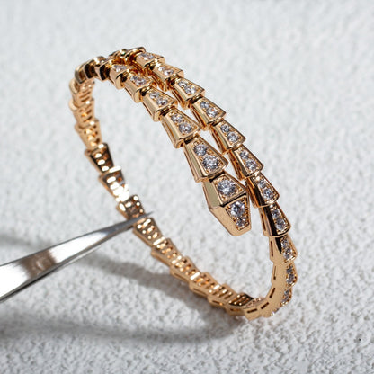 [⭐⭐JeweliWhal]SERPENTI BRACELET 6.8MM PINK GOLD DIAMOND