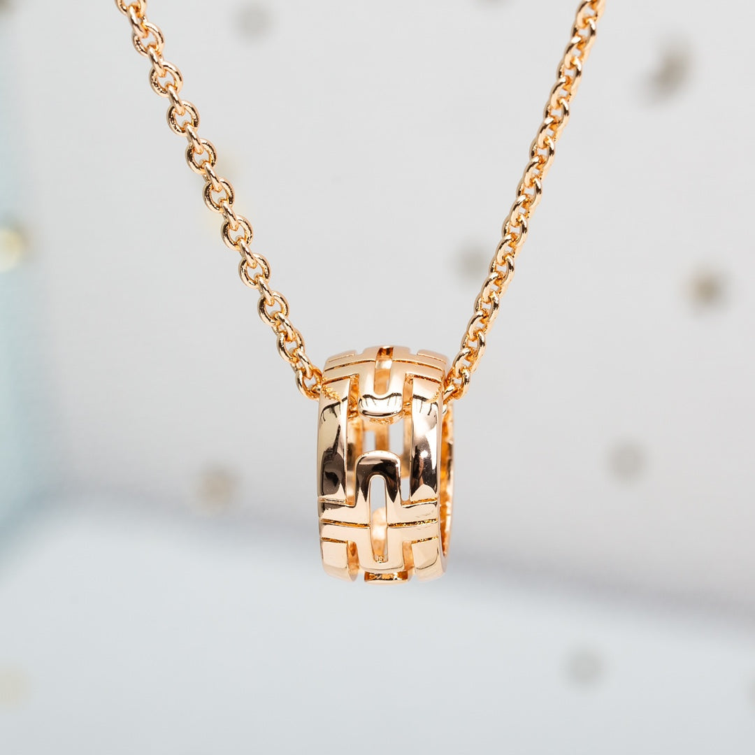 [⭐⭐JeweliWhal]PARENTESI NECKLACE PINK GOLD
