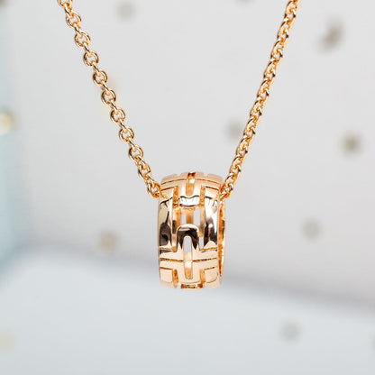 [⭐⭐JeweliWhal]PARENTESI NECKLACE PINK GOLD