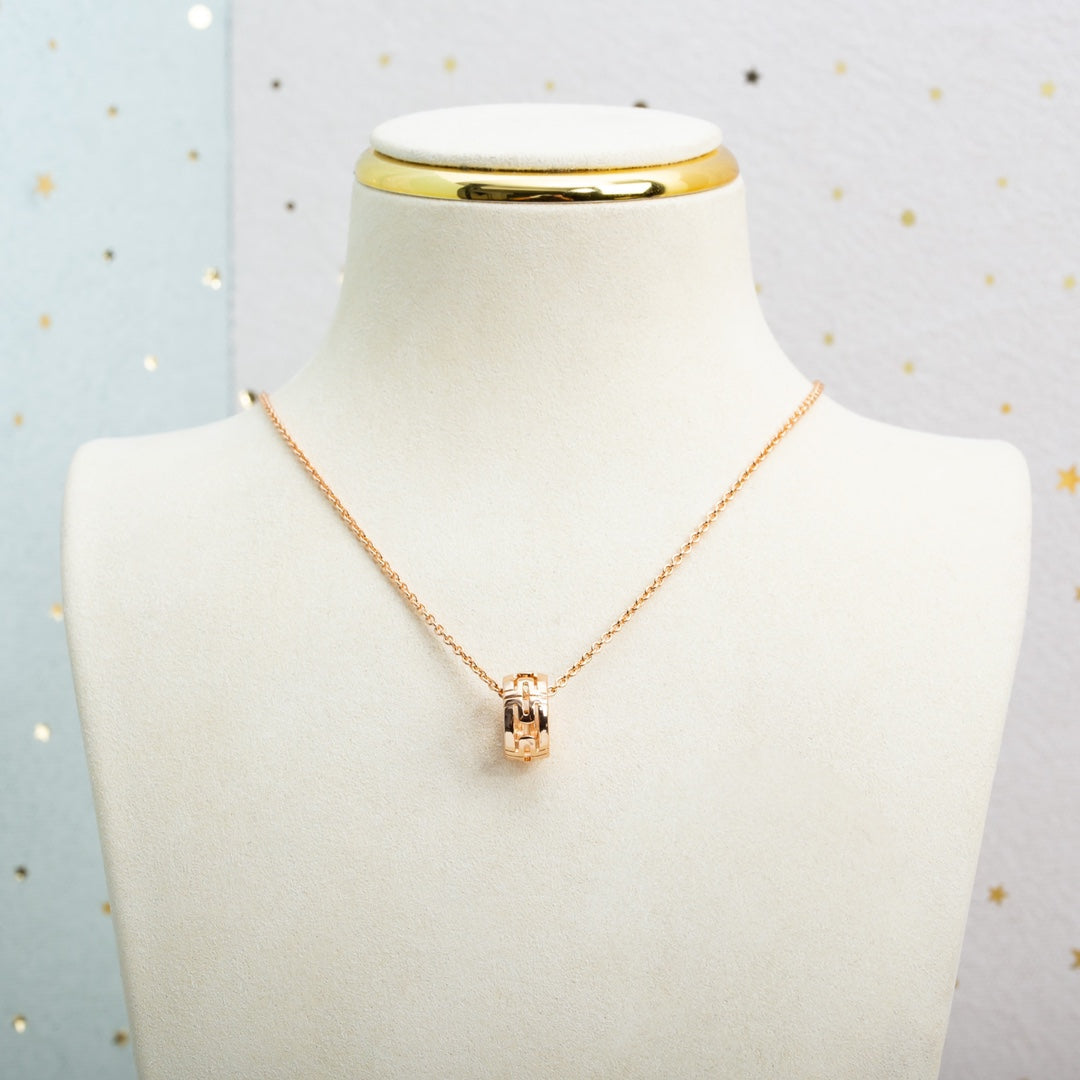 [⭐⭐JeweliWhal]PARENTESI NECKLACE PINK GOLD