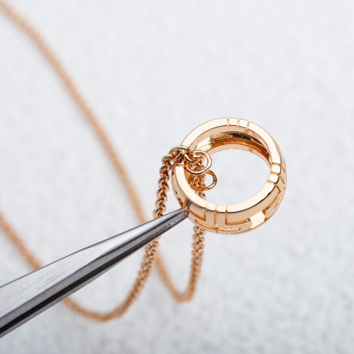 [⭐⭐JeweliWhal]PARENTESI NECKLACE PINK GOLD