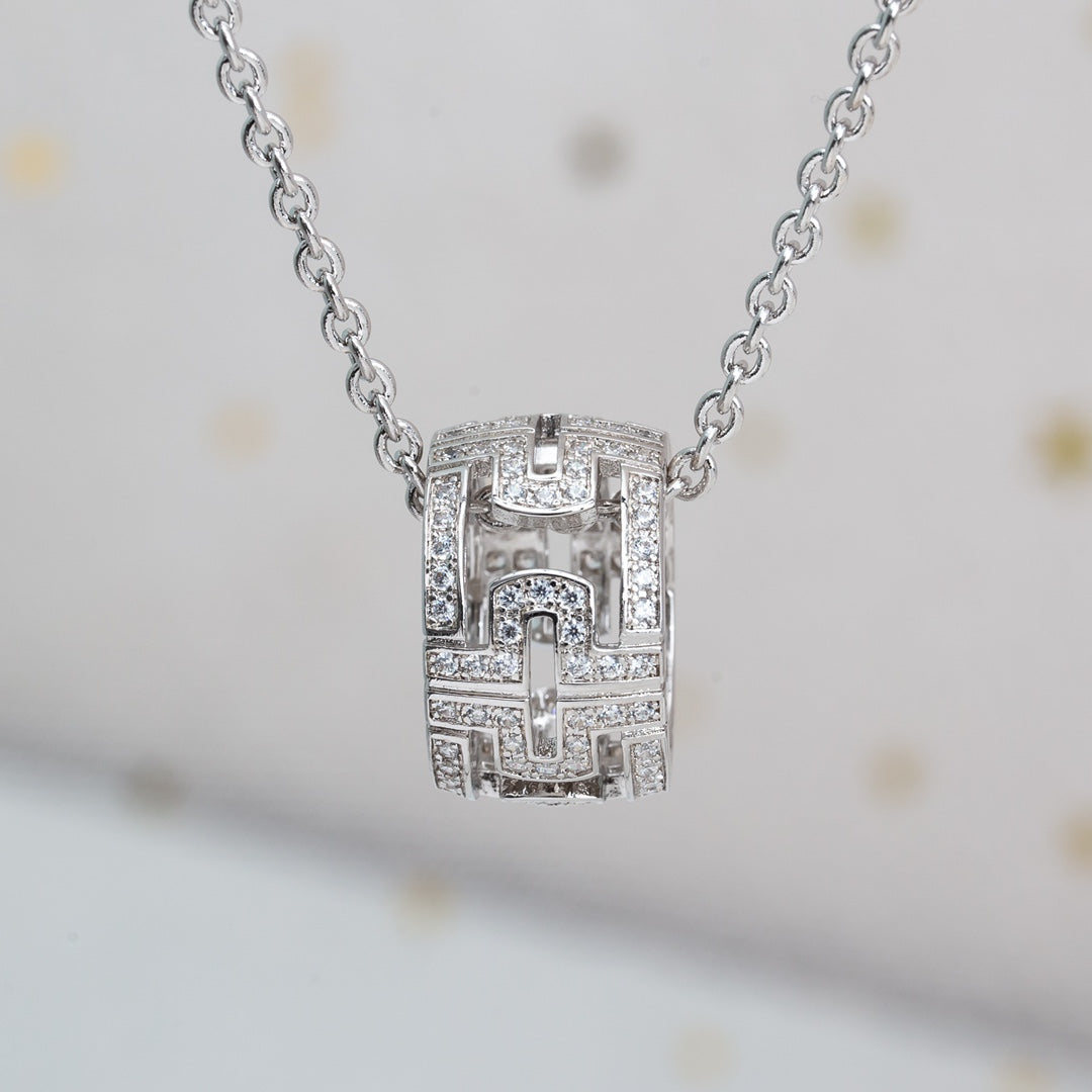 [⭐⭐JeweliWhal]PARENTESI HALSKETTE SILBER DIAMANT