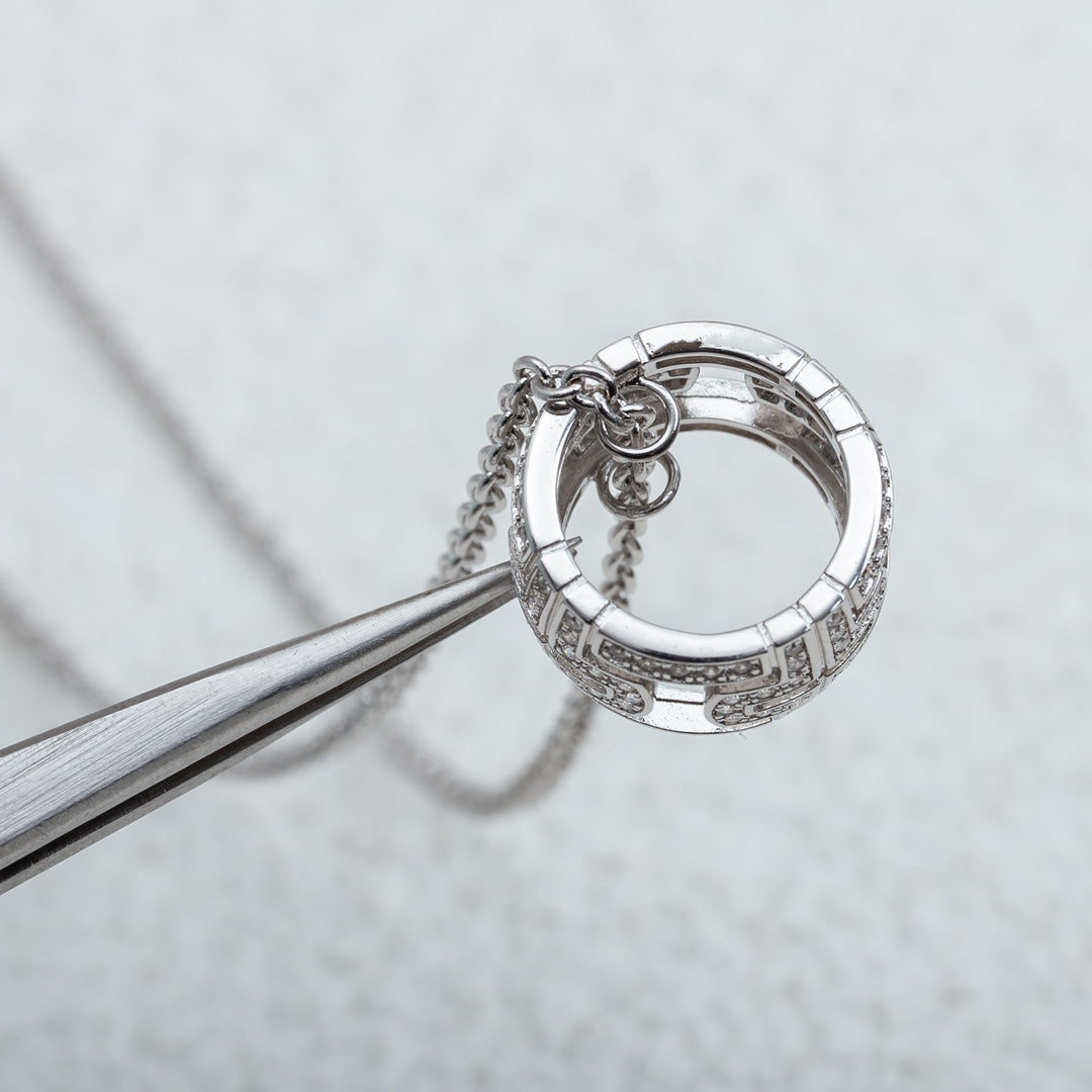 [⭐⭐JeweliWhal]PARENTESI HALSKETTE SILBER DIAMANT