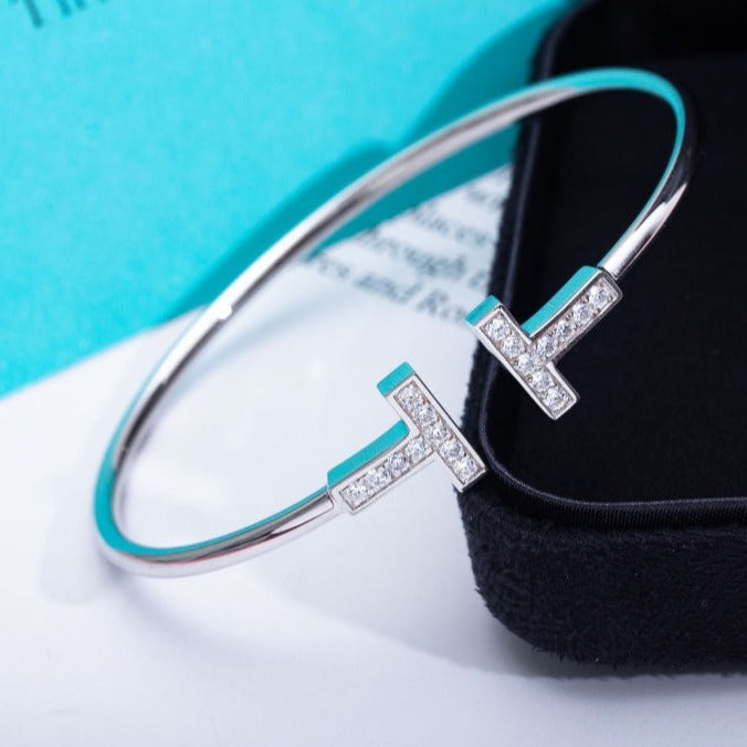 [JeweliWhal]T BRACELET 1.8MM DIAMOND SILVER