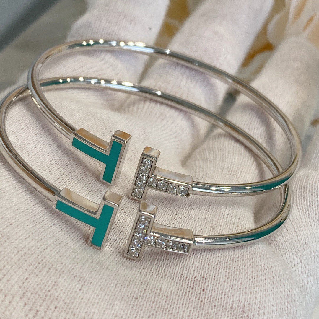 [JeweliWhal]T BRACELET 1.8MM TURQUOISE DIAMOND