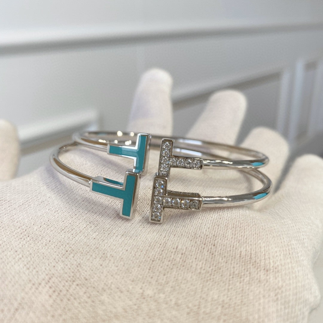 [JeweliWhal]T BRACELET 1.8MM TURQUOISE DIAMOND
