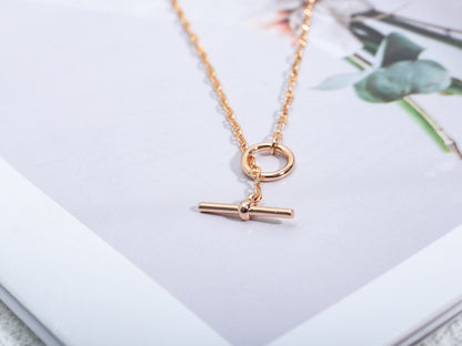 [⭐⭐JeweliWhal]ECHAPPEE NECKLACE PINK GOLD