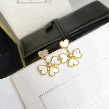 [⭐⭐JeweliWhal]CLOVER SWEET WHITE MOP EARRINGS