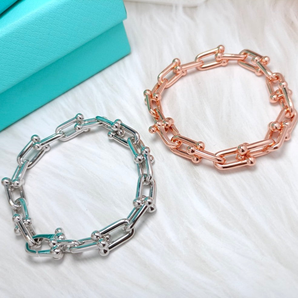 [JeweliWhal]HARDWEAR BRACELET PINK GOLD AND SILVER