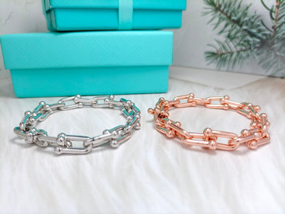 [JeweliWhal]HARDWEAR BRACELET PINK GOLD AND SILVER